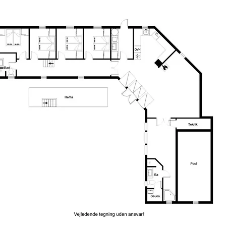 Hébergement de vacances Large Pool House With 6 Person Outdoor 1015